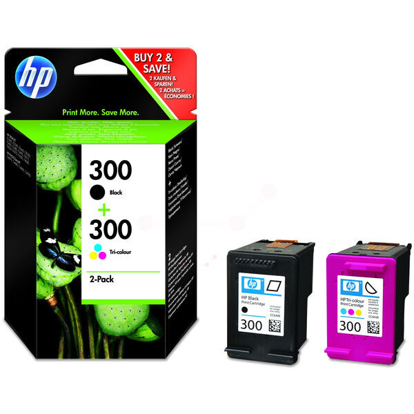 Original Druckerpatronen HP 300 Doppelpack Black and Color