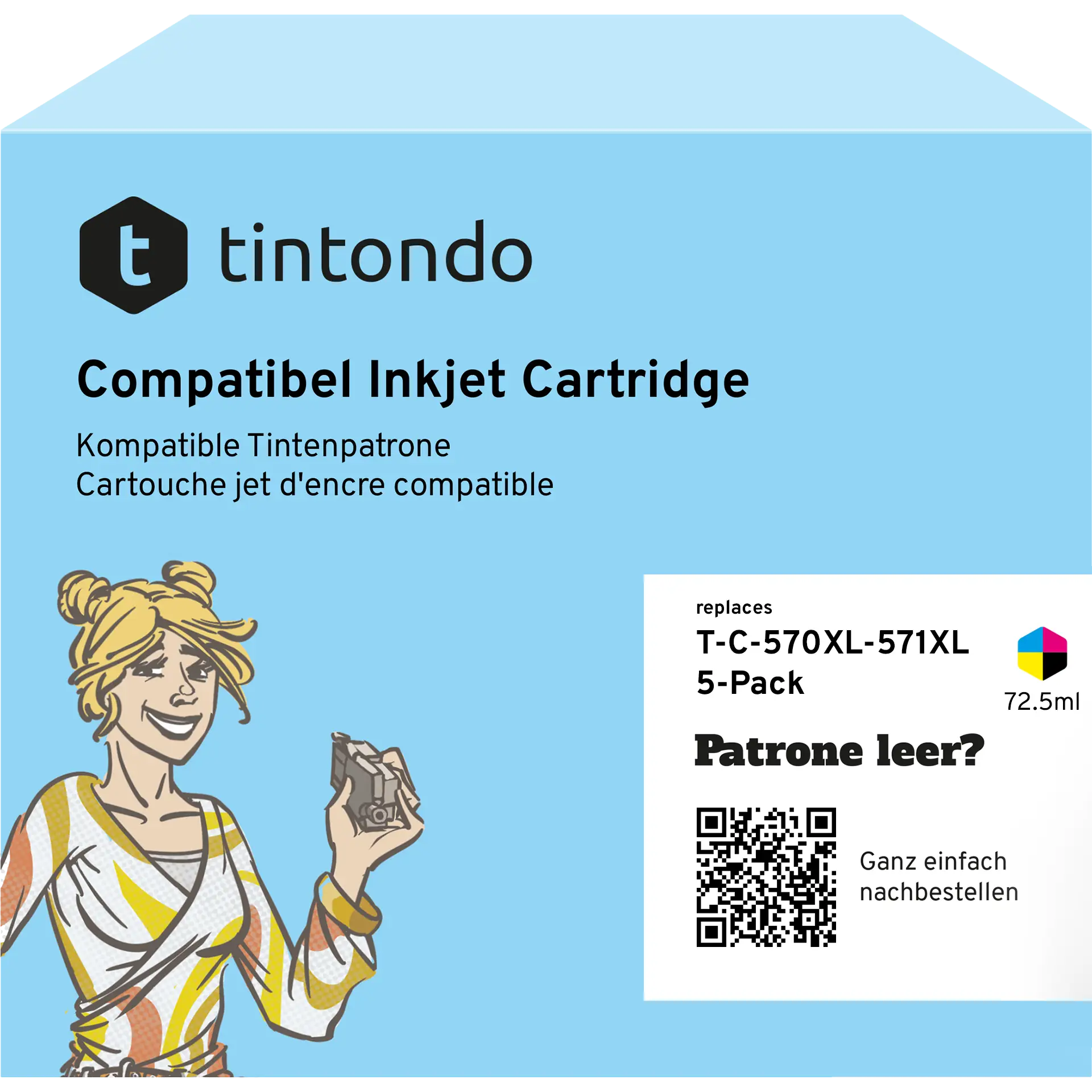 Alternative Tintenpatronen Canon PGI-570XL/CLI-571XL CMYK+1BK Multipack