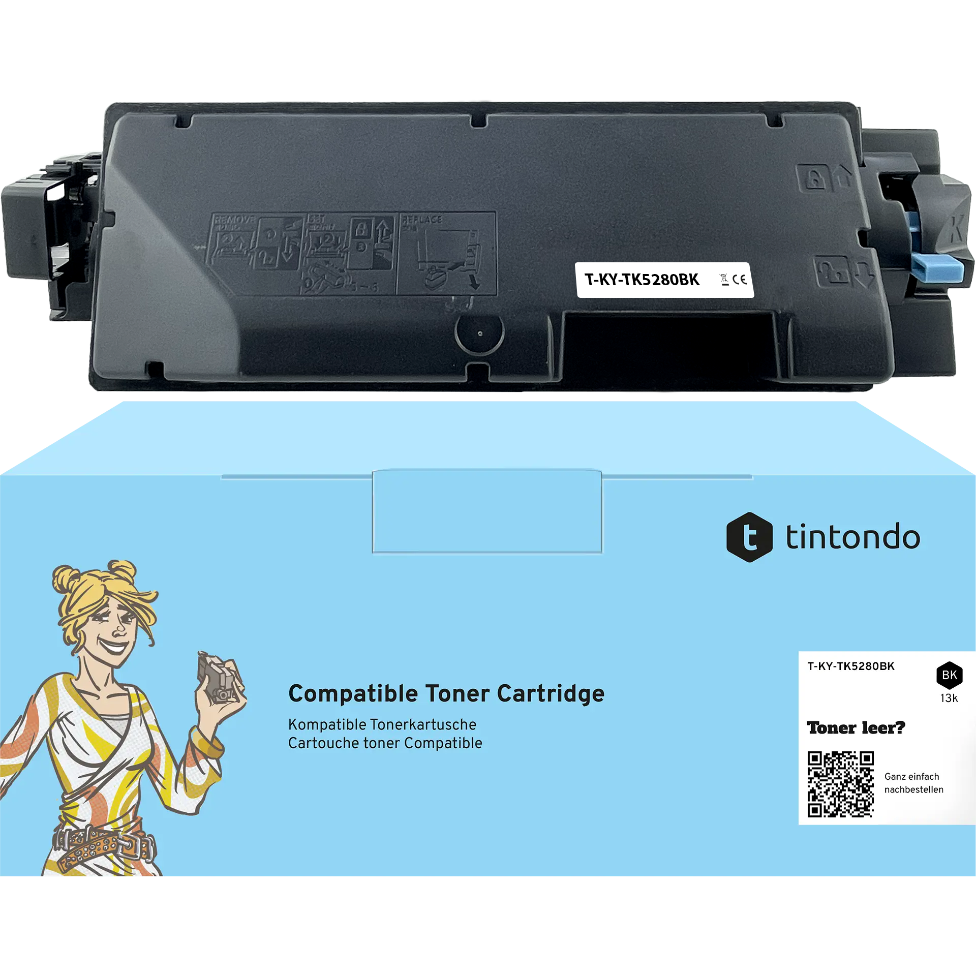 Toner kompatibel für Kyocera TK-5280 Schwarz