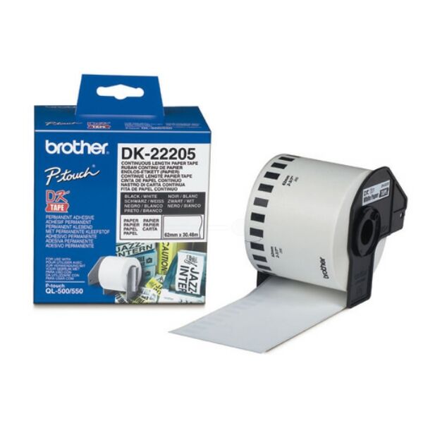 Original Etikettenrolle Brother DK-22205 