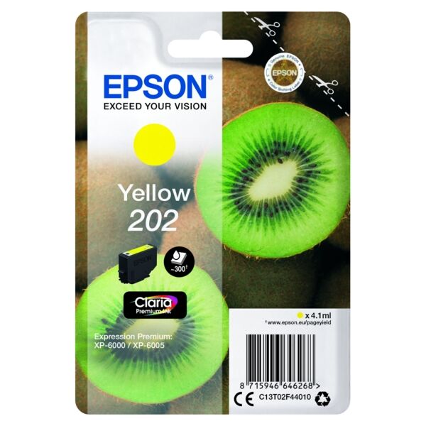 Original Tintenpatrone Epson 202 Yellow