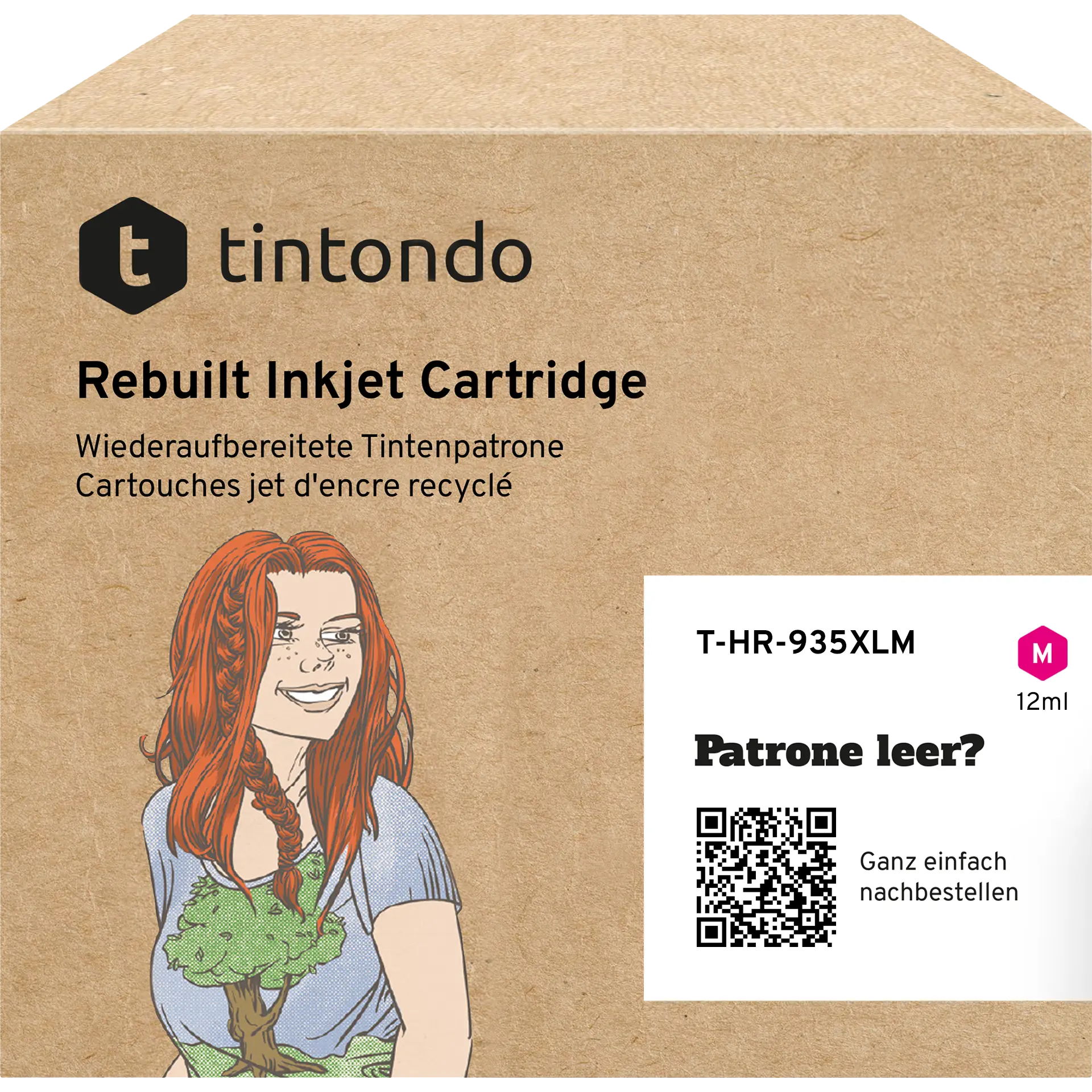 Wiederaufbereitete Tintenpatrone HP 935XL Magenta