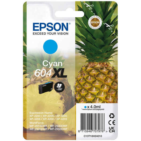 Original Tintenpatrone Epson 604XL Cyan