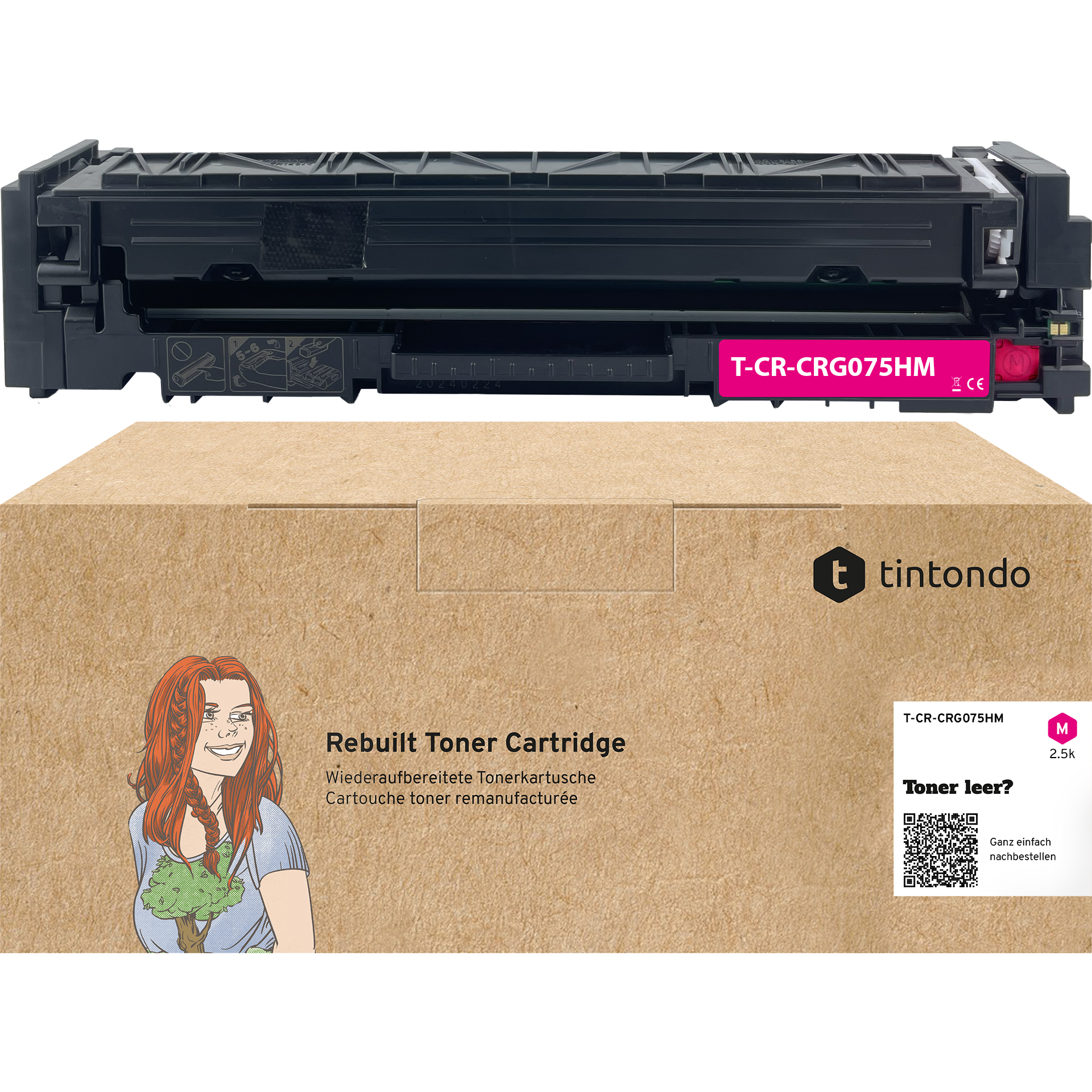Toner kompatibel zu Canon 075HM Magenta