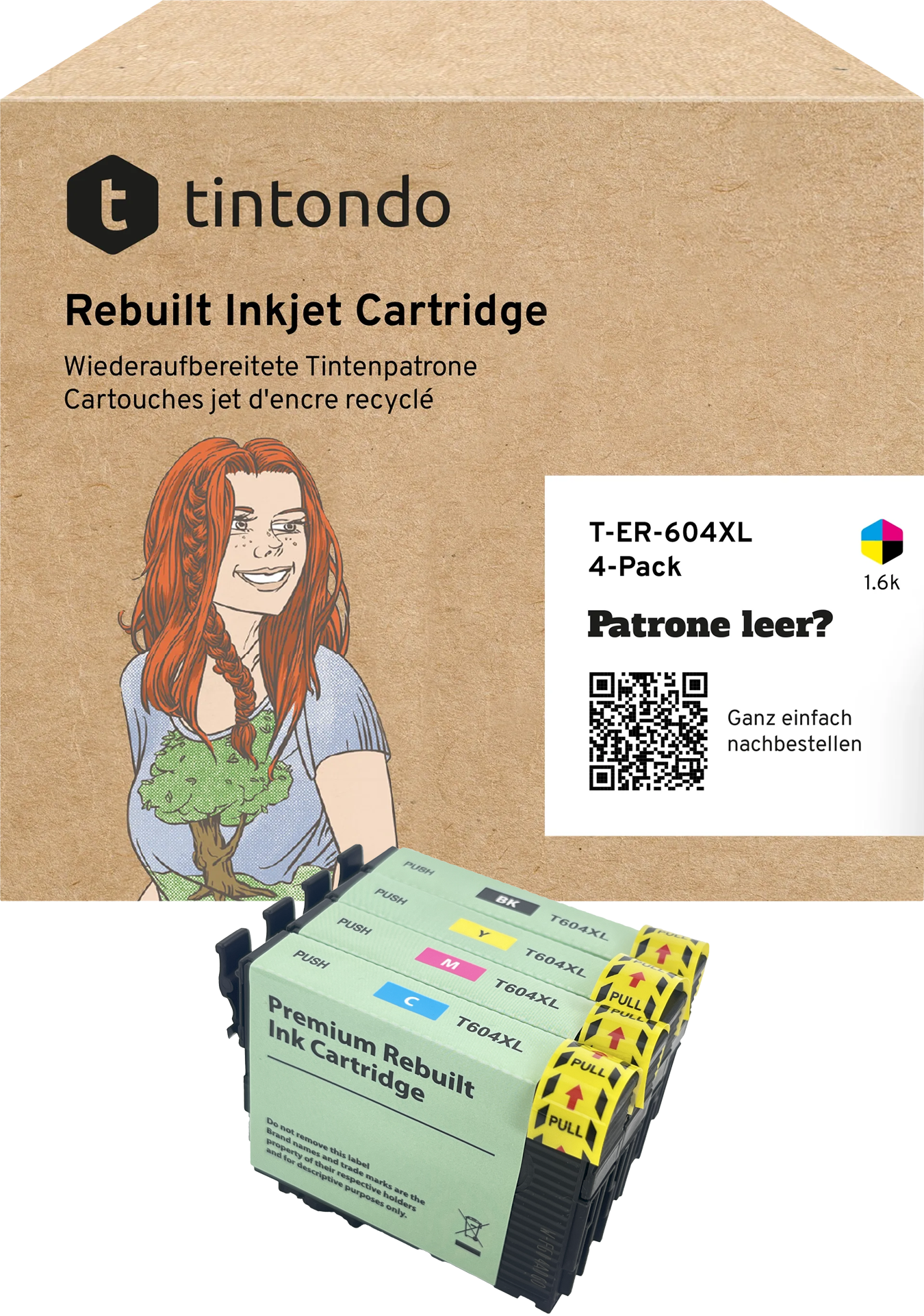 Recycelte Tintenpatronen Epson 604XL CMYK Multipack – passend für Epson Expression Home XP-3200, XP-4200, WorkForce WF-2930DWF Recycelte Tintenpatronen Epson 604XL CMYK Multipack – passend für Epson Expression Home XP-3200, XP-4200, WorkForce WF-2930DWF